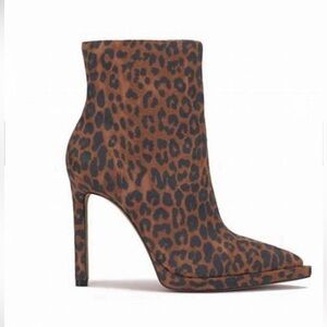 JESSICA SIMPSON Lairla Leopard Bootie 7.5